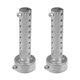 thumbnail image 1 of Ofertas únicas Silenciador de escape universal para motocicleta de 48 mm, 2 piezas, acero inoxidable, tono plateado, 1 of 7