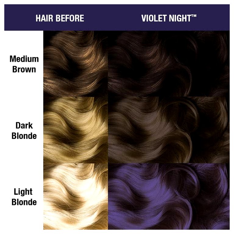 Manic Panic Violet Night Semi-Permanent Hair Dye, Dark Cool Purple