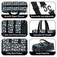 thumbnail image 3 of Teacher Tote Bag,Baseball Gear Pattern Teacher Utility Tote Bag,Large Work Tote Bags for Women with Multiple Pockets,Top Zipper Closure,13.8x10.6x6.7 Inch, 3 of 5