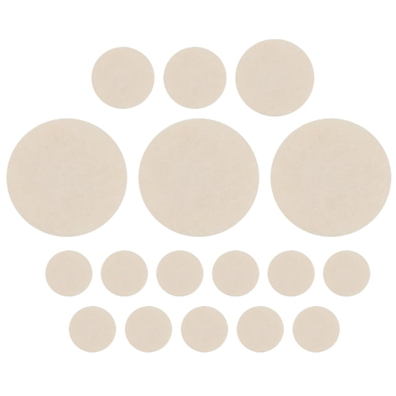 Soimiss 17Pcs Clarinet Pad White Replacement Mat with Premium Craftsmanship for Clarinet Accessories