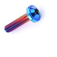 thumbnail image 2 of 4pcs Titanium Ti M6x45mm Button Torx Head Bolt Screw for Bicycle Motorcycle M6x45, Burnt Blue, 2 of 4