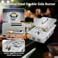 thumbnail image 3 of 17,500BTU Natural Gas Single Grilling Drop-in Side Burners for Outdoor Kitchen BBQ Island,with Liquid Propane Kit, 3 of 7
