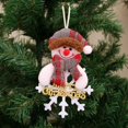 thumbnail image 1 of Adorno de muñeco de Navidad para decoración del hogar, colgante de Papá Noel, muñeco de nieve, alce, copo de nieve, regalo de bricolaje, festiva, Año Nuevo, 1 of 4