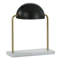 thumbnail image 7 of Porter 13.5" Art Deco Dome Lamp with Marble Base, Brass Gold/Blackby JONATHAN Y, 7 of 7