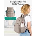 thumbnail image 6 of BAGSMART College Backpack, Lightweight Bookbag with 15.6 inch Laptop Compartment, Casual Daypack for Travel Work Commuter, Camel, 6 of 7