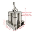 thumbnail image 2 of Oil and Vinegar Salt Pepper Cruet Bottle Set, Stainless Steel Spice Dispenser Salt Pepper Shaker Vinegar Bottle Cruet with Base Stand for Kitchen Countertop, 2 of 5