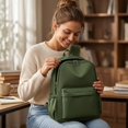 thumbnail image 6 of Solid Color Schoolbag Large Capacity Backpack for Students Daily Use, 6 of 7