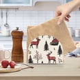 thumbnail image 2 of Yayeee Napkin Holder for Table Set of 2 Kitchen Paper Tissue Organization, Beige Christmas Plaid, 2 of 8