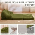 thumbnail image 5 of Pipleo 3-in-1 Folding Sofa Bed, Convertible Floor Lounger & Chair with Back Support, Portable Handle, Comfy Couch for Small Apartment Living Room Bedroom, 5 of 7