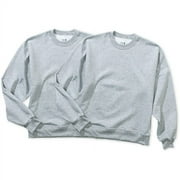 Big Men's Fleece Crew Sweatshirts, 2-Pack