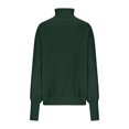 thumbnail image 3 of Pounoo Chandails à Col Roulé pour Femmes Manches Longues Col Roulé Imprimé Lettre Joyeuse Hauts Rassemblements de Vacances Vêtements d'Hiver Hauts Cadeau, 3 of 9