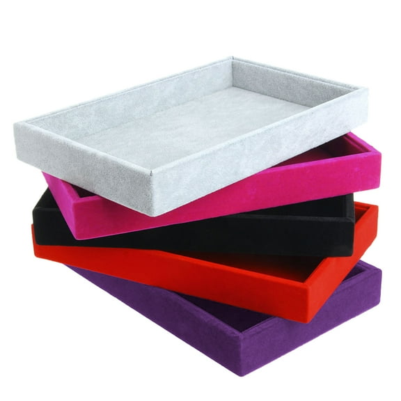 UNTERING Jewelry Trays Stackable Showcase Display Drawer Storage- Multi-Purpose Multiple Combinations Large Capacity