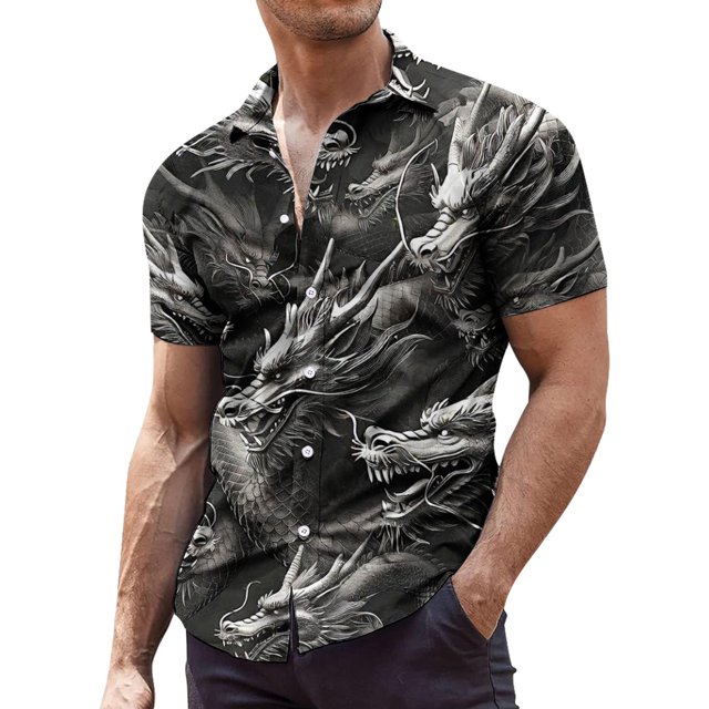 Chemise Teinture sur Nœuds Imprimée pour Homme, Grande Taille, Ample, à Manches Courtes, Chemise Teinture sur Nœuds Originale, Manches Longues, Hommes Grands, Chemises à Manches Longues pour Hommes, Chemises à Col pour Hommes, Manches Courtes, T-Shirts à Manches Courtes pour Hommes, A-Shirts