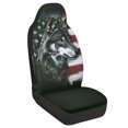 thumbnail image 2 of POLERO Wolf US Flag Pattern, Removable Dust Proof Car Seat Covers Washable Front Seat Covers for Auto, 2 of 11
