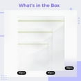 thumbnail image 5 of 130 Pcs Reusable Food Storage Bags, [60 Small, 40 Medium, 30 Large], Freezer Safe Bags with Double Zipper Seal, Food-Safe, for Kitchen, Travel, Batch Cooking, Food Preservation, 5 of 5