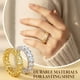 thumbnail image 1 of Anillo de Moda para Mujeres | Gemas brillantes de corte grande | Chapado de acero blanco pulido | Núcleo de latón | Talla 6-10 | Fiesta, Regalo, Joyería Llamativa | Brillo duradero, 1 of 7
