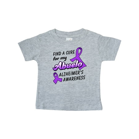 

Inktastic Alzheimer s Awareness Find a Cure for my Abuelo Gift Baby Boy or Baby Girl T-Shirt