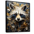 thumbnail image 2 of Designart "Clever Impish Gaze II" Animals Raccoon Floater Framed Wall Art Prints, 2 of 5