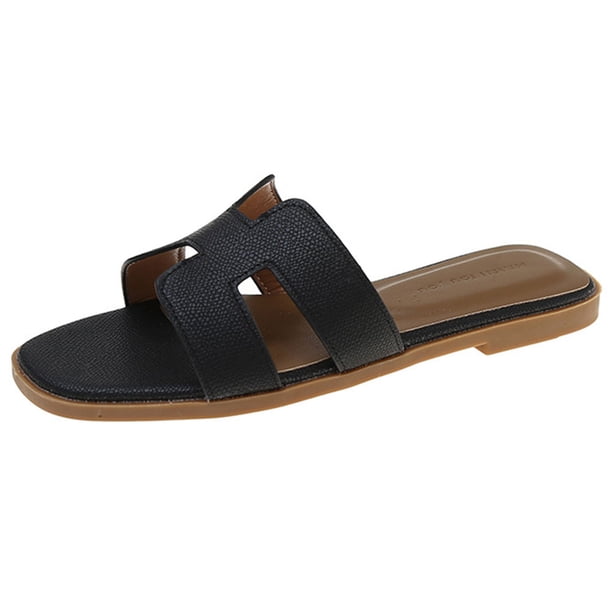 Sandalias planas para mujer, zapatillas sin cordones a la moda, cómodas para fiestas informales y bodas