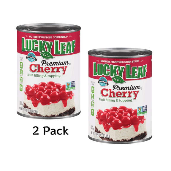 ( 2 Pack ) Lucky Leaf Fruit Filling Or Topping, Premium, Cherry 21 Oz