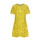 thumbnail image 5 of Vestidos de Verano de Mujer Cuello Redondo Manga Corta Impreso, Ligero Y Cómodo Vestidos Casuales para Mujeres, 5 of 8