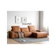 thumbnail image 4 of Leather Corner Sofa First Layer Cowhide Italian Style Minimalistic Straight Row Three-Seat Tofu Block Sofa  living room sofa My Lux Decor Round, 4 of 7