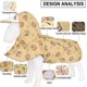 thumbnail image 4 of Chubasquero reflectante para perros con capucha ajustable y gancho y lazo, chaqueta ligera para perros con estampado de poncho Adepaton Ropa para Perro, 4 of 5