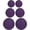 Purple, variant on Replacement Lids for Pyrex Containers Round Glass Food Plastic (2) 2-Cup (2) 4-Cup (2) 7-Cup (Red)