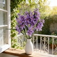 thumbnail image 5 of YOHAVEN Artificial Plant Bouquet For Wedding Home Hotel Floral Displays, Fabric And Plastic Flowers, Low Maintenance, Space Saving Desk Or Table Centerpiece, 36x20 Cm, Vibrant Multi Color Green, 5 of 6