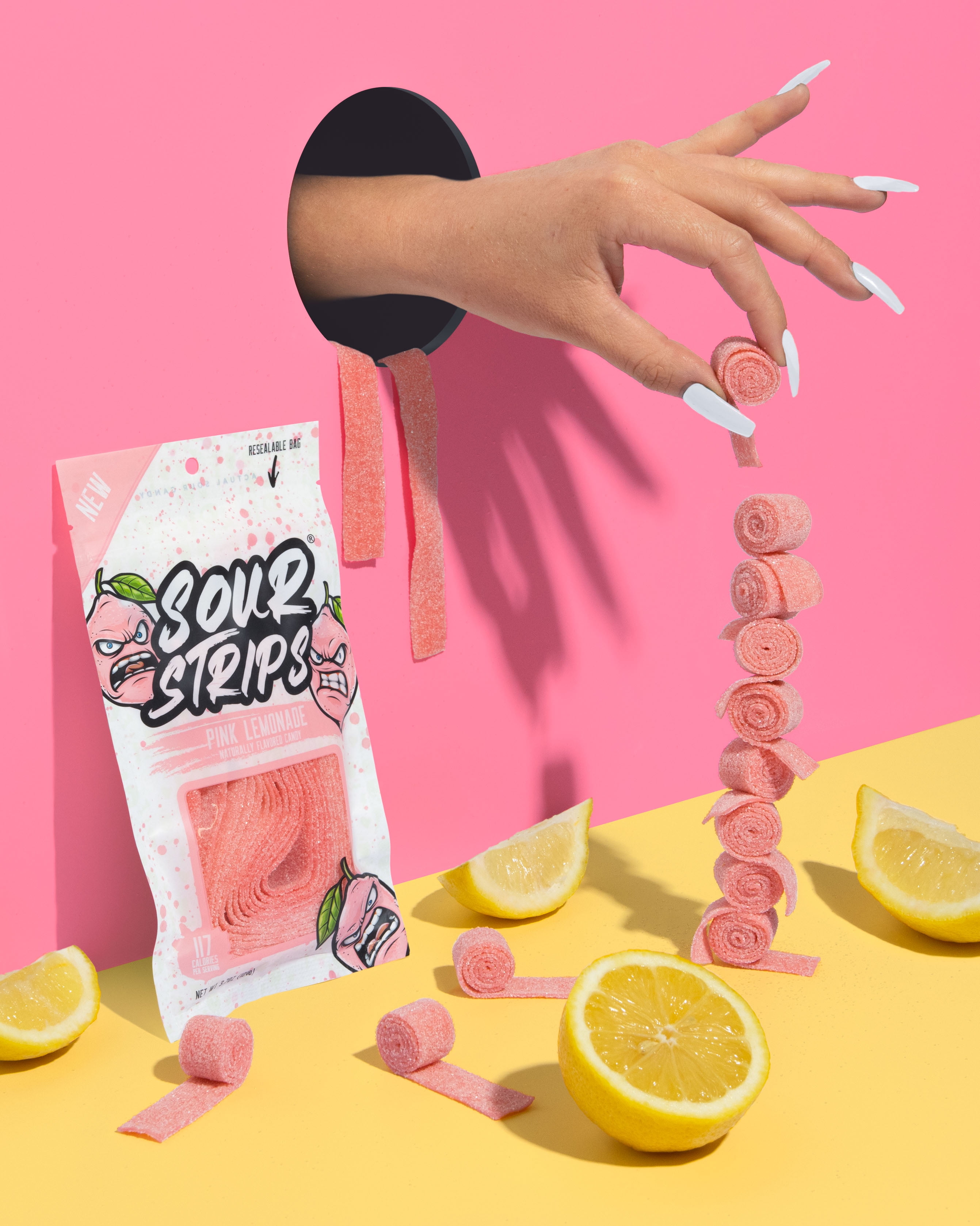 Pink Lemonade Sour Strips
