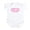Cloud White, variant on CafePress - Yiayia's Wrapped (Pink) Baby Onesie - Baby Light Bodysuit, Size Newborn - 24 Months