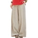 thumbnail image 1 of Pantalones de mujer, Pantalones de piernas anchas para mujer con bolsillos Meditación de vacaciones Abody 3X-grande, 1 of 7