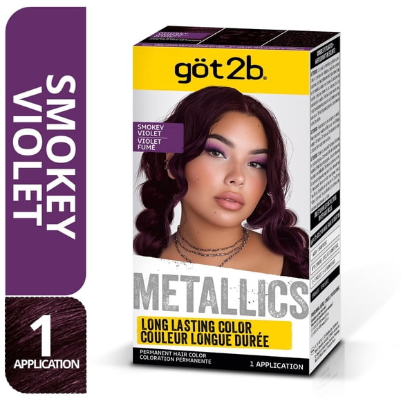 Got2b Metallic Permanent Hair Color, M49 Smokey Violet