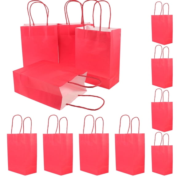 Raindrops  12 Pcs Christmas Party Paper Bags Favor with Handles Gift