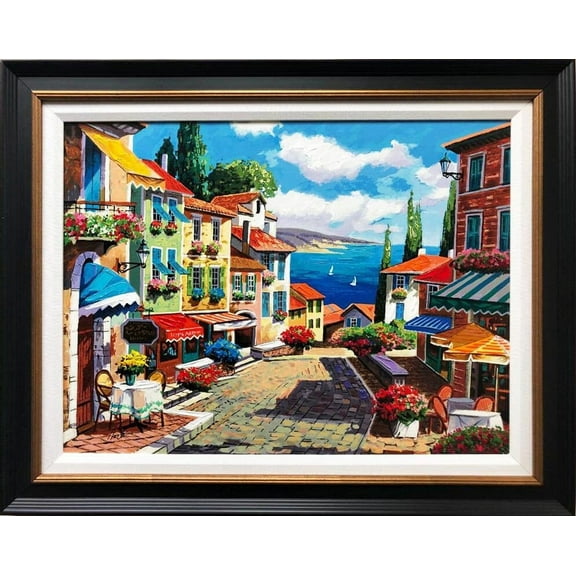 Anatoly Metlan "Cobblestone Path" Framed Hand Signed Art Generic