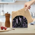 thumbnail image 2 of Yayeee Napkin Holder for Table Kitchen Paper Tissue Organization, Light Purple Flowers, 2 of 8