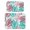 White-739, variant on 2pcs Vibrant Aloha Coffee Maker Mat Jungle Leaves Print, Multi-Functional for Kitchen & Office