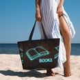 thumbnail image 6 of Daiia Neon Sign For Books Beach Travel Bag - Water-Resistant Beach Bag, Lightweight Tote with 7 Pockets for Women and Men - Gym,Pool,Camping,Reusable Grocery Bag, 6 of 7