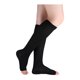 thumbnail image 3 of Calcetines de compresión unisex sin dedos, hasta la rodilla, transpirables, elásticos Negro Fit Ankle circum 8"-10",Calf circum 15"-17", 3 of 5