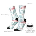 thumbnail image 4 of Disketp Tropical Flamingo Unisex Crew Socks Lightweight Breathable Ventilation Ankle Socks, Mid-calf socks for Daily, 4 of 6
