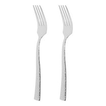 WORGEOUS  2 Pcs Knife and Fork Flat Handle Dinner Forks Versatile Dining