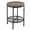 Rustic Brown, variant on VINGLI 20" End Tables for Living Room, Small Wood Round Side Table with 2-Tier Storage,Industrial Walnut