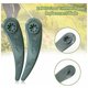 thumbnail image 4 of Pack of 24 replacement blades for Bosch Durablade Art 23-18 LI Art 26-18 LI lawnmowers, green., 4 of 5