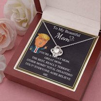 Love Knot Necklace For Trump christmas gift, Gift for Mom on Anniversary, Mom birhtday gift, Mom's Day gift for her, Trump Edition Gift, Trump Necklace