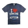 thumbnail image 4 of I Love Someone With Autism T-Shirt Autism Awareness Tee Autism Gift Tee Autistic Gift Ideas Shirt (X-Large Military Green), 4 of 6