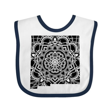 

Inktastic New Mexico Silhouette Mandala Gift Baby Boy or Baby Girl Bib