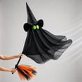 thumbnail image 5 of Orangide Outdoor Halloween Decoration Hanging Ghost Witch, 28 In Large Hanging Flying Ghost on Broomstick with Witch Hat Lighted, Ghost Decor for Porch Yard Tree, 5 of 6