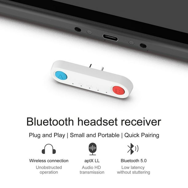 Hagibis Bluetooth5 0 Transmitter For Nintendo Switch Wireless Audio Adapter Aptx Ll Receiver For Ns Switch Lite Ps4 White Walmart Com Walmart Com