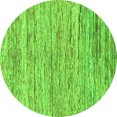 thumbnail image 1 of Ahgly Company Indoor Round Abstract Green Modern Area Rugs, 3' Round, 1 of 4