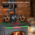 thumbnail image 5 of Sunifier Wood Stove Fan 5-Blade Heat Powered with Thermometer Fireplace Fan, 5 of 7